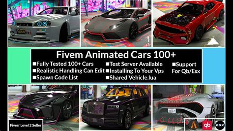 pack fivem|Animated Car Pack with 100 Cars